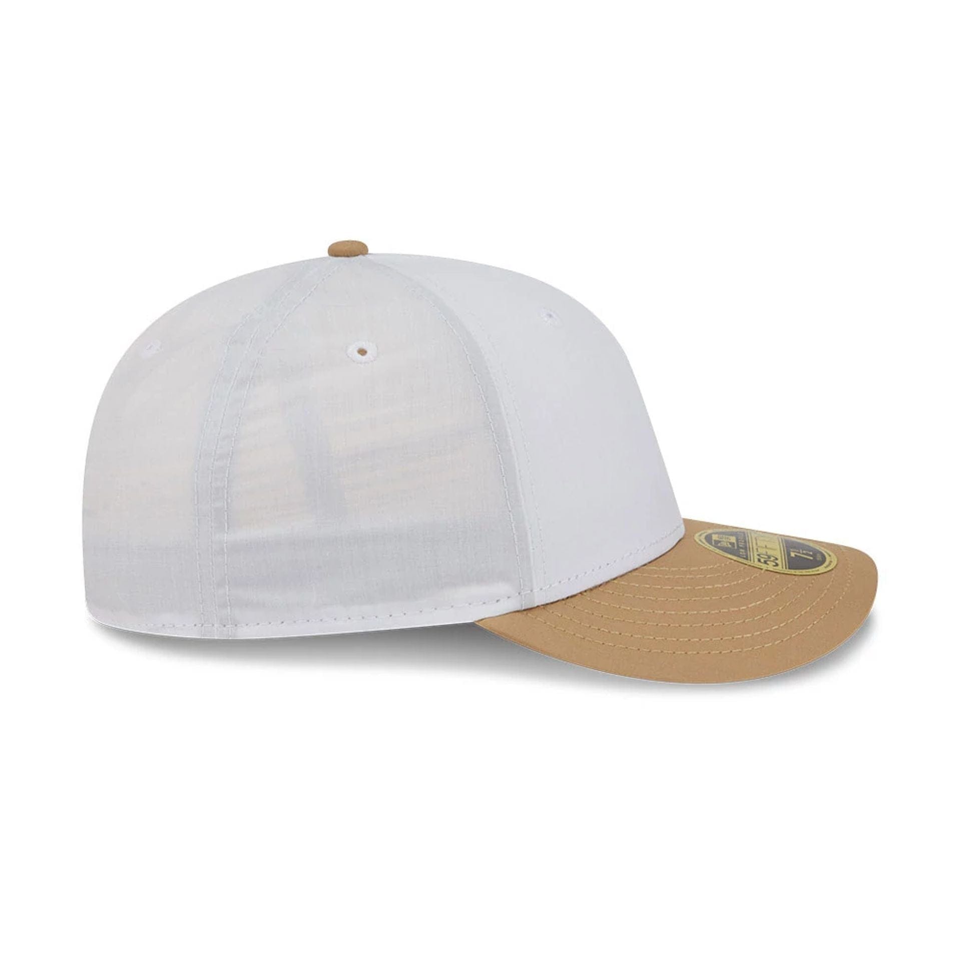 This is a New Era Open White & Beige Low Profile 59FIFTY Fitted Cap 5