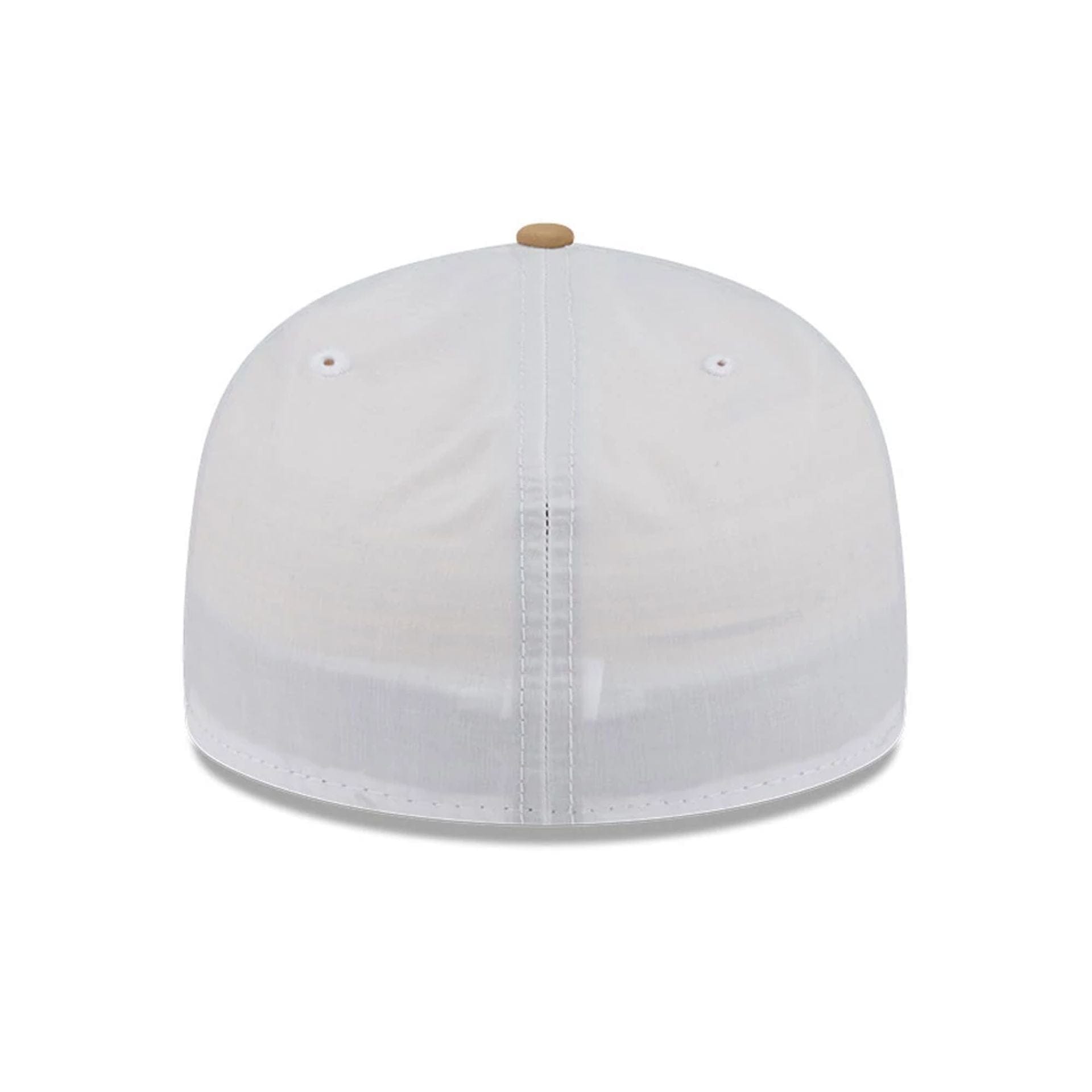 This is a New Era Open White & Beige Low Profile 59FIFTY Fitted Cap 6