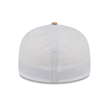 This is a New Era Open White & Beige Low Profile 59FIFTY Fitted Cap 6
