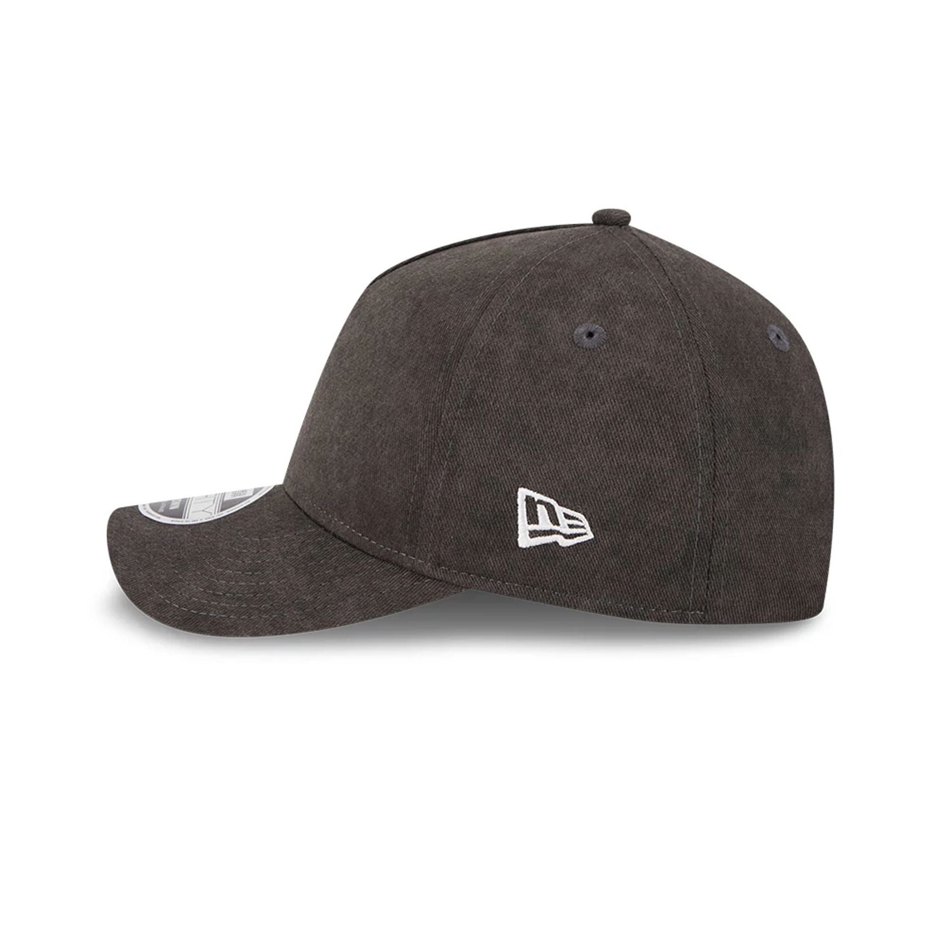 This is a New Era Black 9FORTY M-Crown A-Frame Adjustable Cap 5