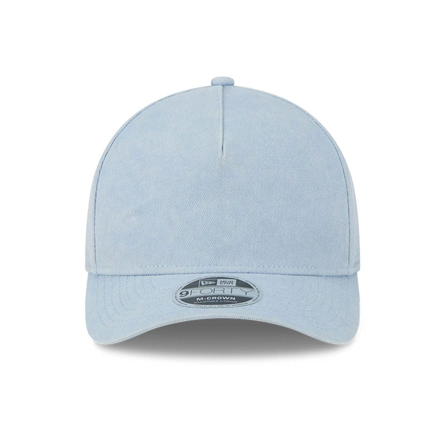 This is a New Era Pastel Blue 9FORTY M-Crown A-Frame Adjustable Cap 2