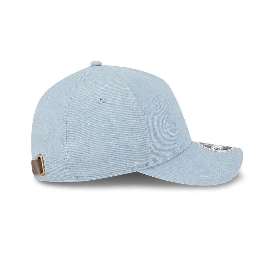 This is a New Era Pastel Blue 9FORTY M-Crown A-Frame Adjustable Cap 5