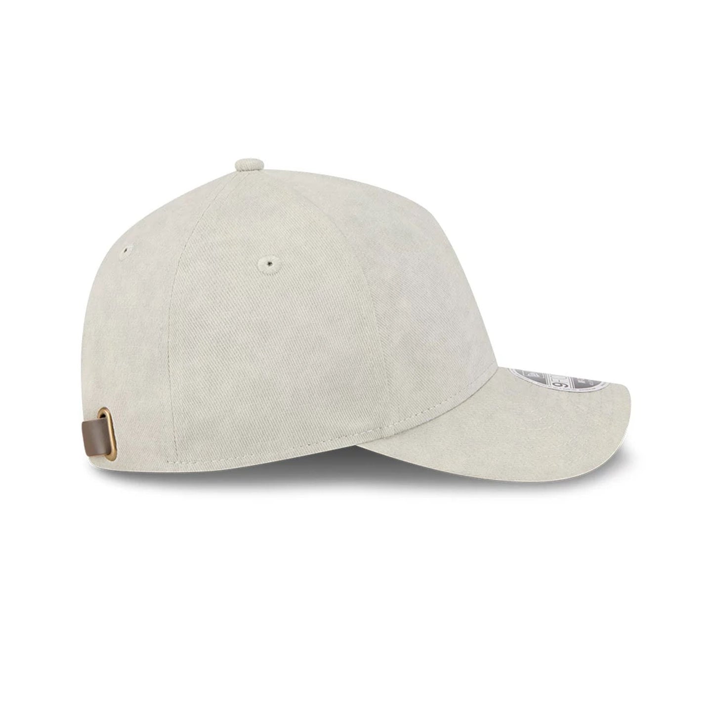 This is a New Era Light Beige 9FORTY M-Crown A-Frame Adjustable Cap 6