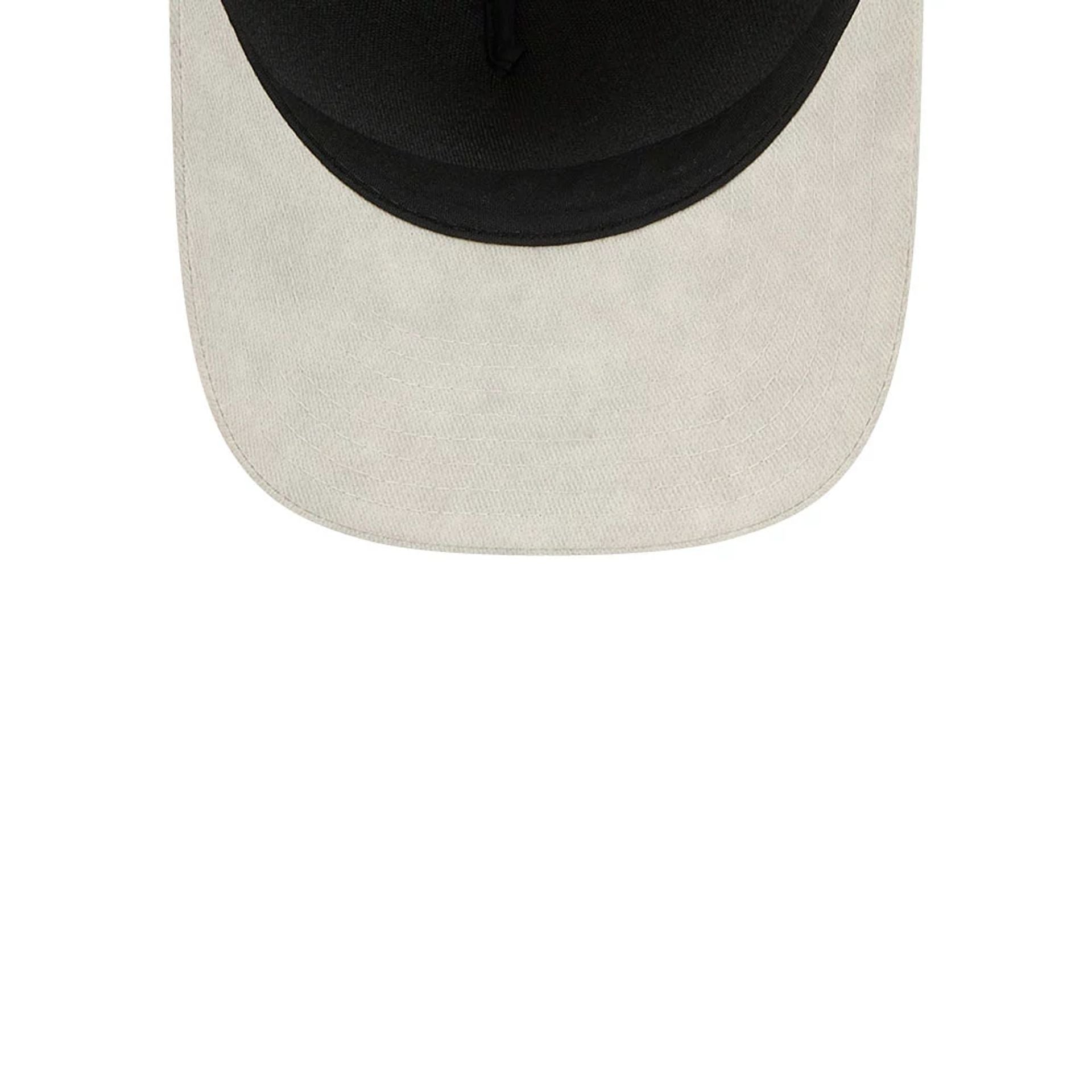 This is a New Era Light Beige 9FORTY M-Crown A-Frame Adjustable Cap 7