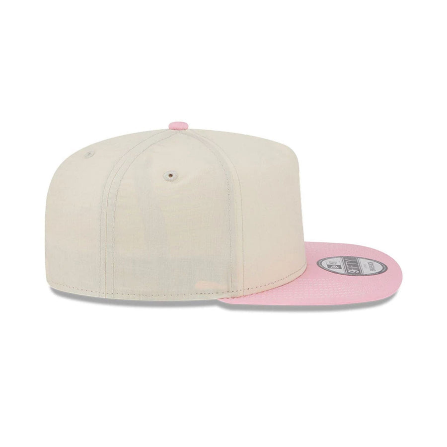 This is a New Era Cream & Pink 9FIFTY A-Frame Snapback Adjustable Cap 5
