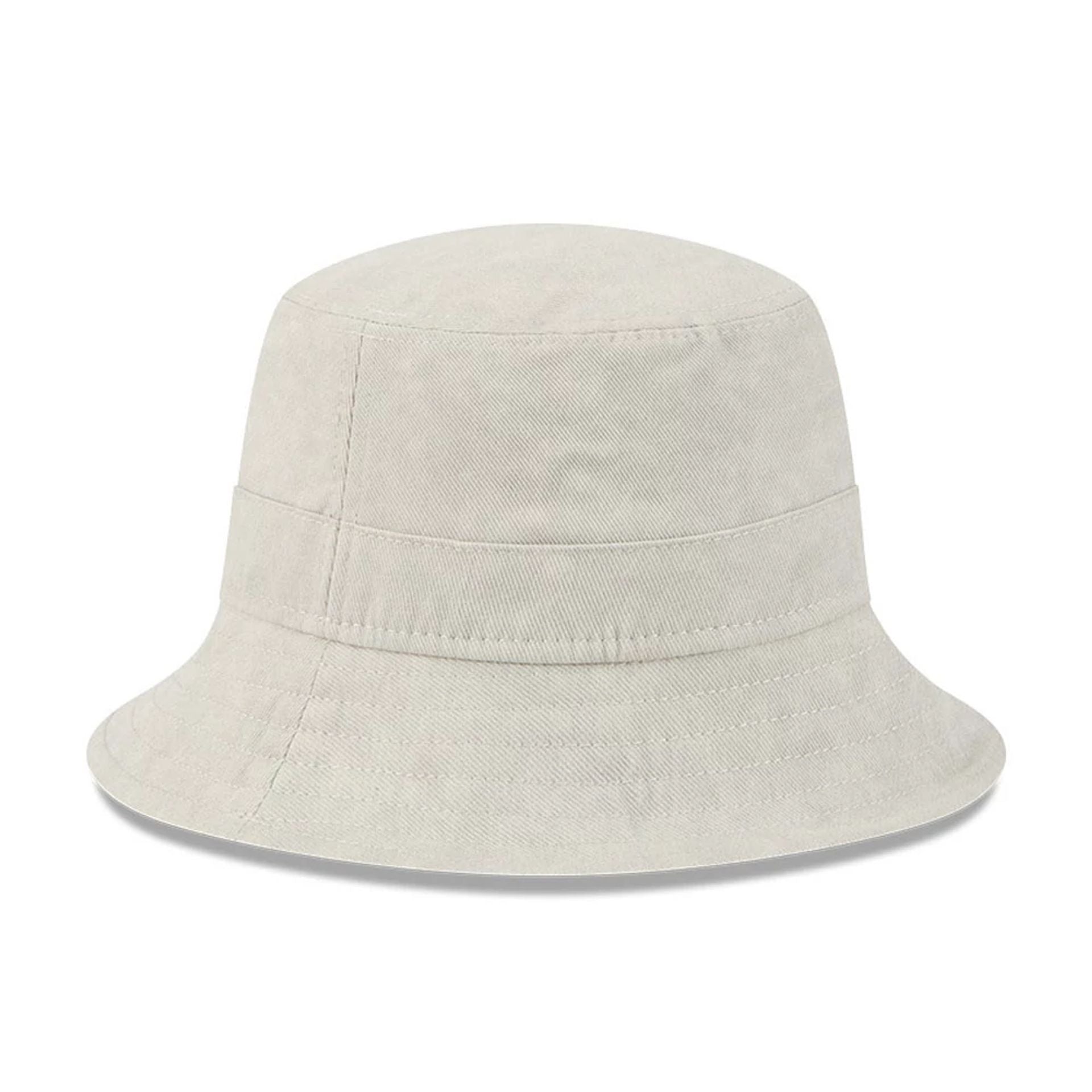 This is a New Era Light Cream Bucket Hat 3