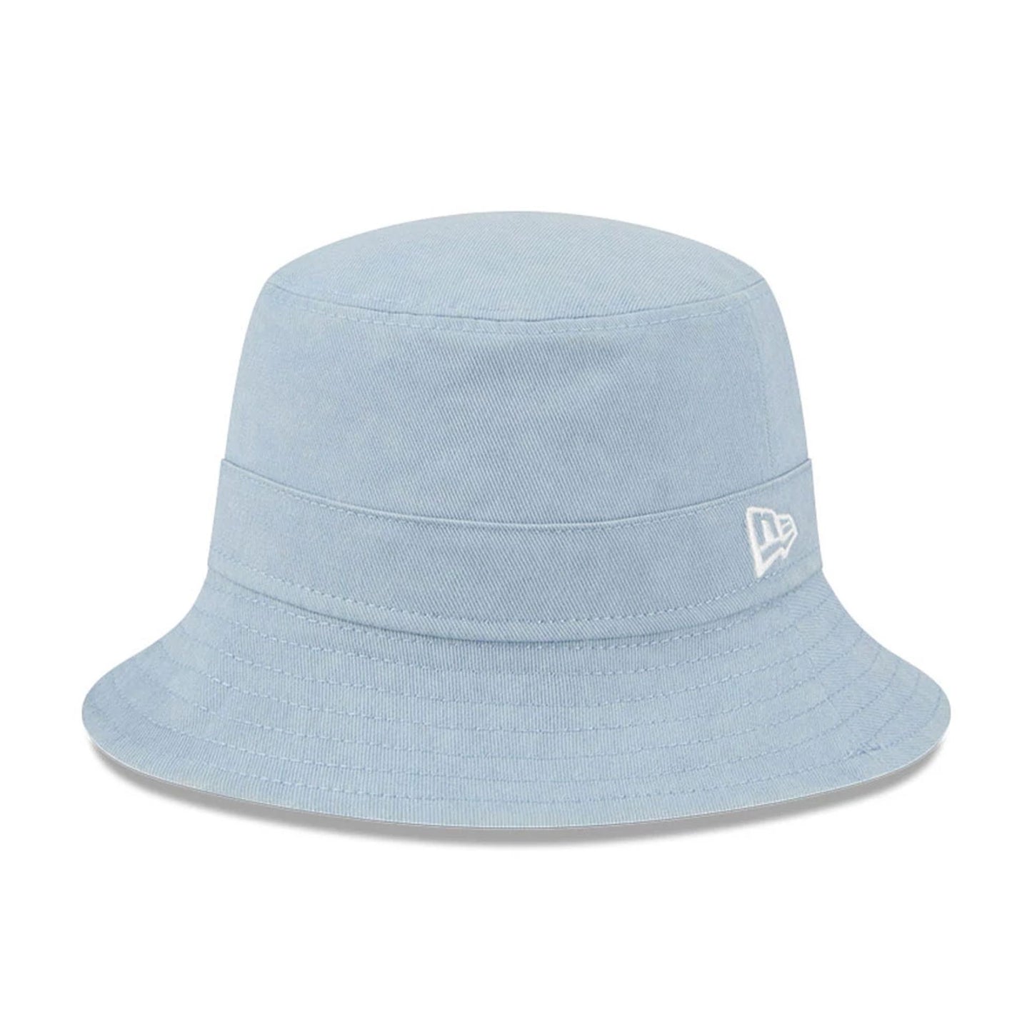 This is a New Era Pastel Blue Bucket Hat 1