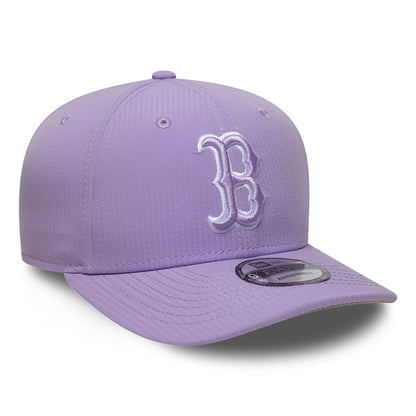 This is a Boston Red Sox Pastel Crepe Purple 9SEVENTY Stretch Snap Adjustable Cap 4