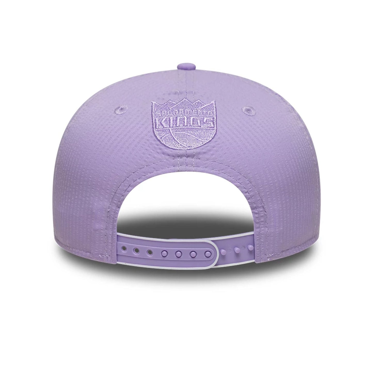 This is a Sacramento Kings Pastel Crepe Purple 9SEVENTY Stretch Snap Adjustable Cap 5