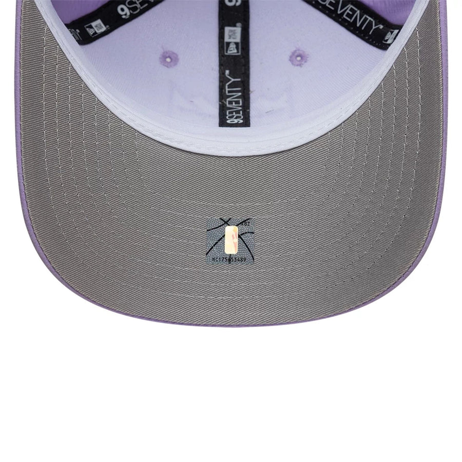 This is a Sacramento Kings Pastel Crepe Purple 9SEVENTY Stretch Snap Adjustable Cap 2