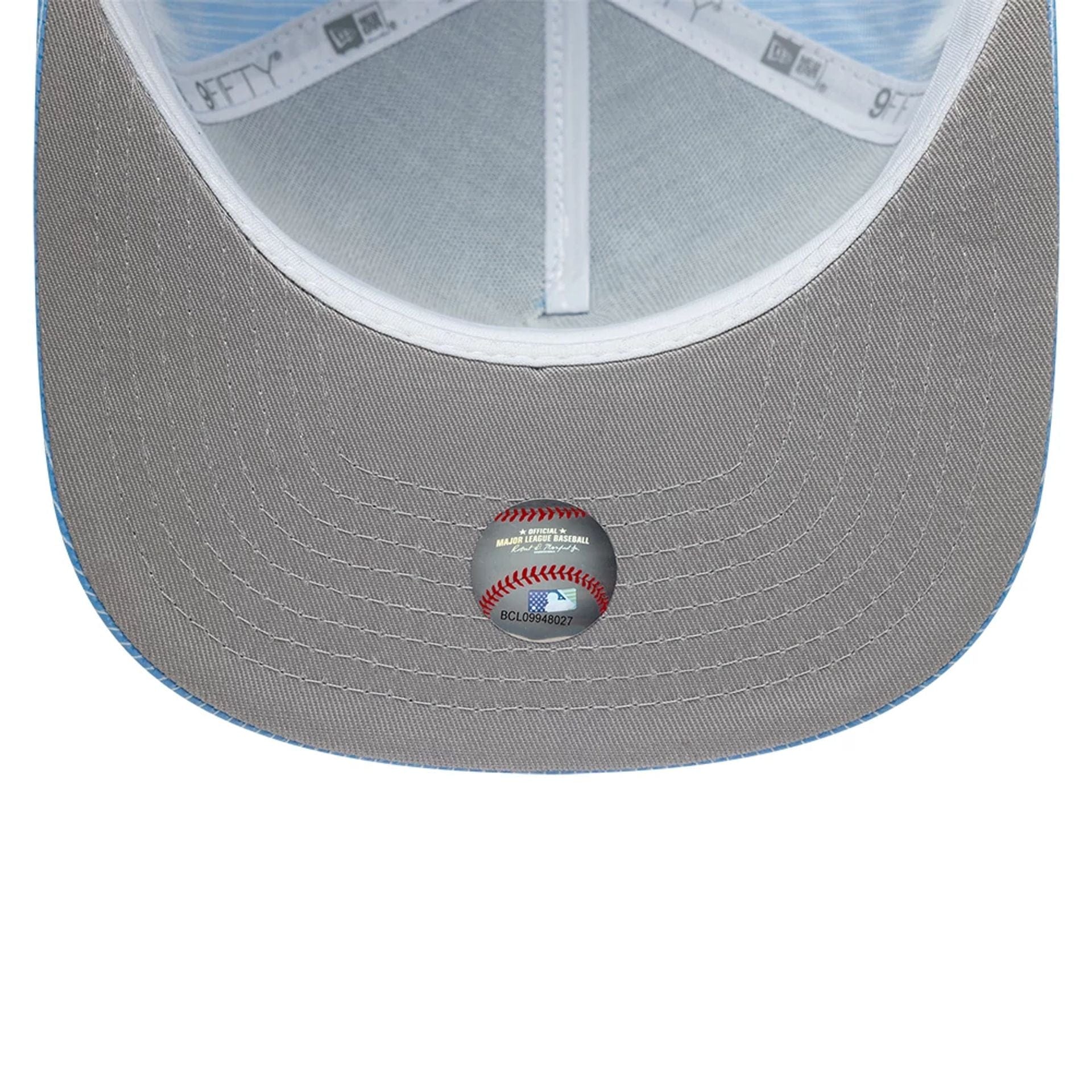 This is a Houston Astros Pinstripe Ripstop Blue 9FIFTY A-Frame Snapback Adjustable Cap 2