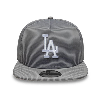 This is a LA Dodgers Pinstripe Ripstop Grey 9FIFTY A-Frame Snapback Adjustable Cap 2
