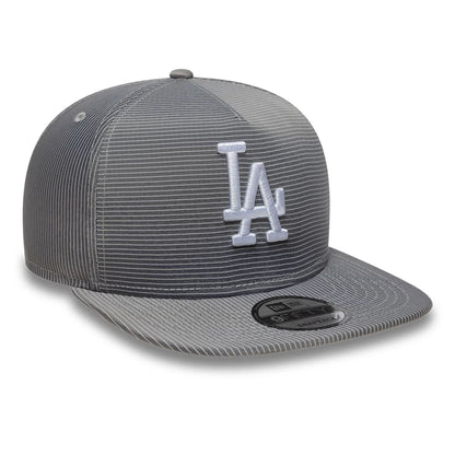 This is a LA Dodgers Pinstripe Ripstop Grey 9FIFTY A-Frame Snapback Adjustable Cap 3