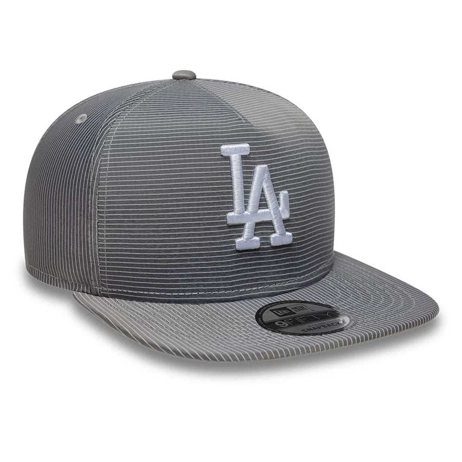 This is a LA Dodgers Pinstripe Ripstop Grey 9FIFTY A-Frame Snapback Adjustable Cap 3