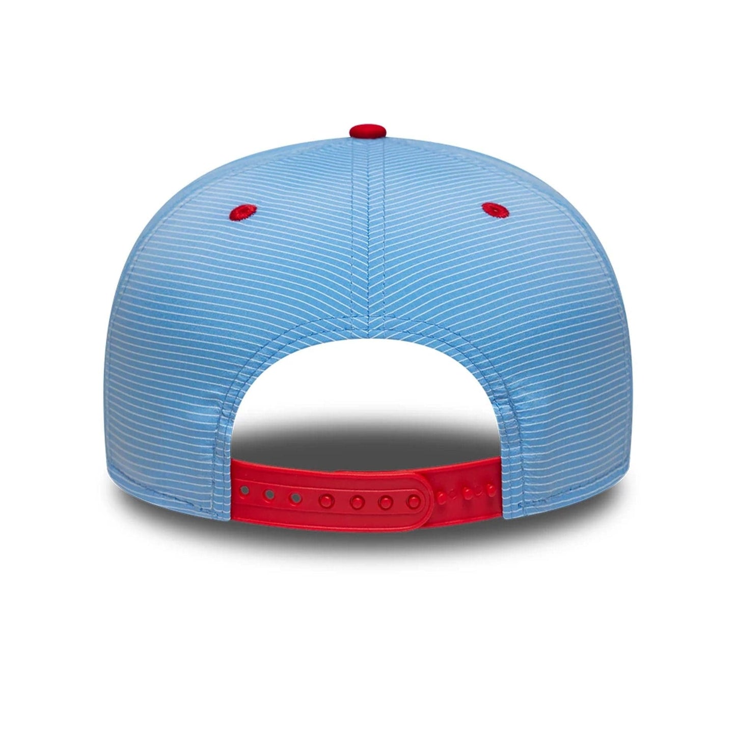 This is a Boston Red Sox Pinstripe Ripstop Blue 9FIFTY A-Frame Snapback Adjustable Cap 5