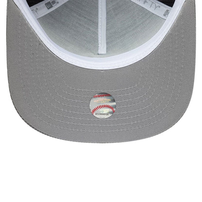 This is a New York Yankees Pinstripe Ripstop Grey9FIFTY A-Frame Snapback Adjustable Cap 7