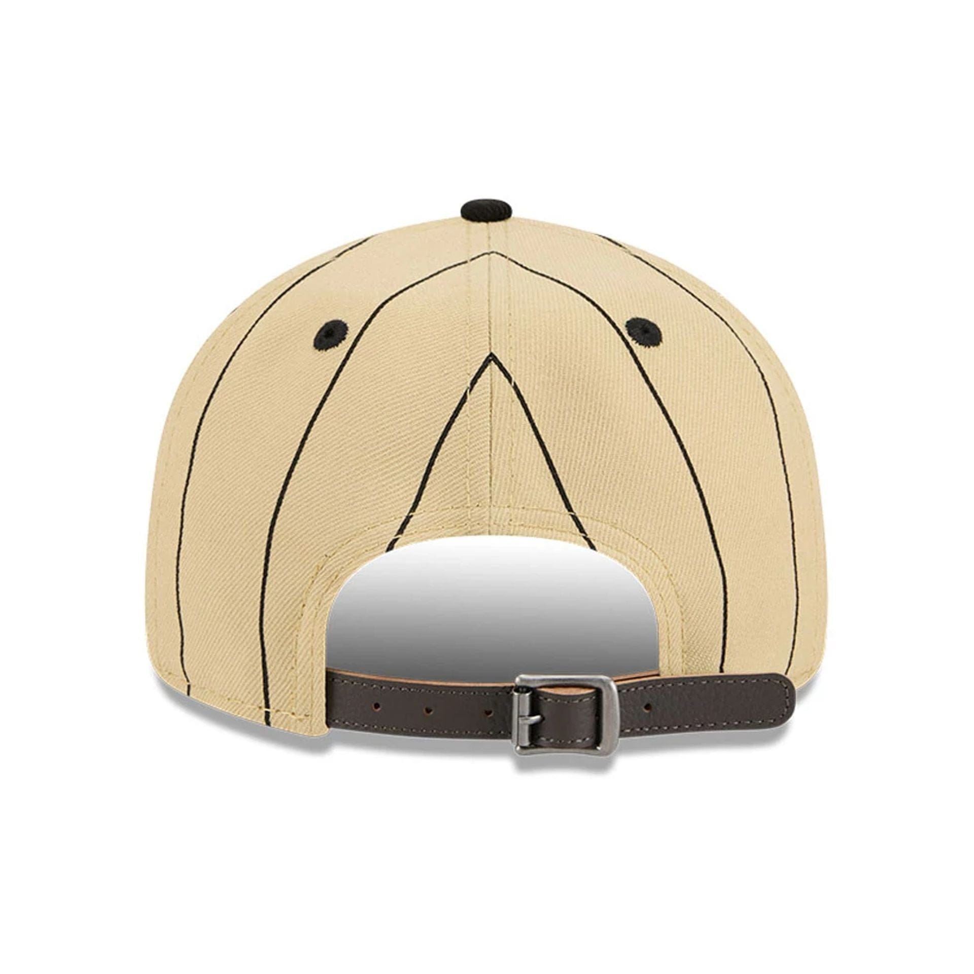 This is a Miami Heat Pinstripe Script Cream Retro Crown 9FIFTY Adjustable Cap 5