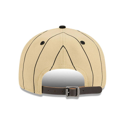 This is a Miami Heat Pinstripe Script Cream Retro Crown 9FIFTY Adjustable Cap 5