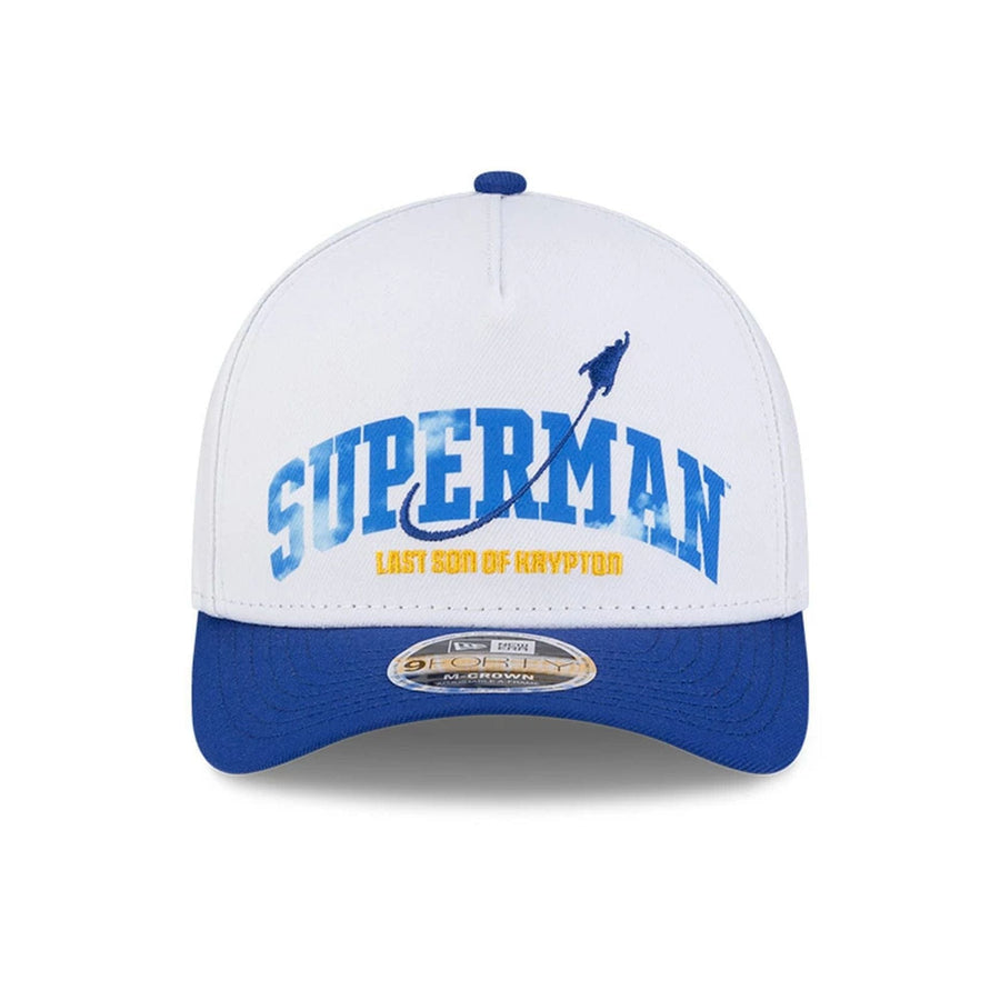This is a Superman White 9FORTY M-Crown A-Frame Adjustable Cap 3