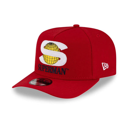 This is a Superman Red 9FIFTY A-Frame Snapback Adjustable Cap 4