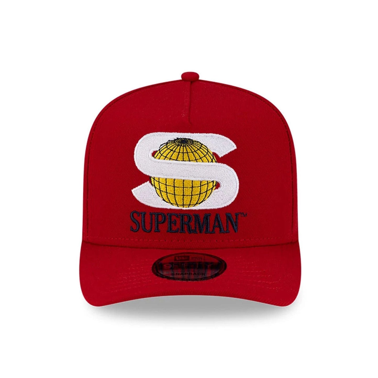 This is a Superman Red 9FIFTY A-Frame Snapback Adjustable Cap 3