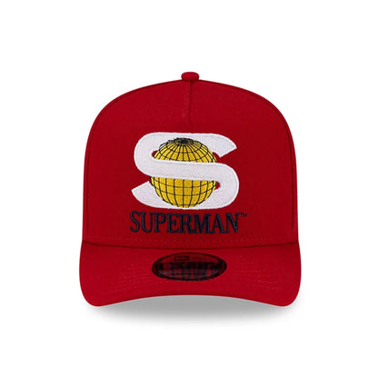 This is a Superman Red 9FIFTY A-Frame Snapback Adjustable Cap 3