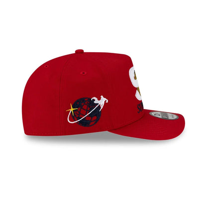 This is a Superman Red 9FIFTY A-Frame Snapback Adjustable Cap 5