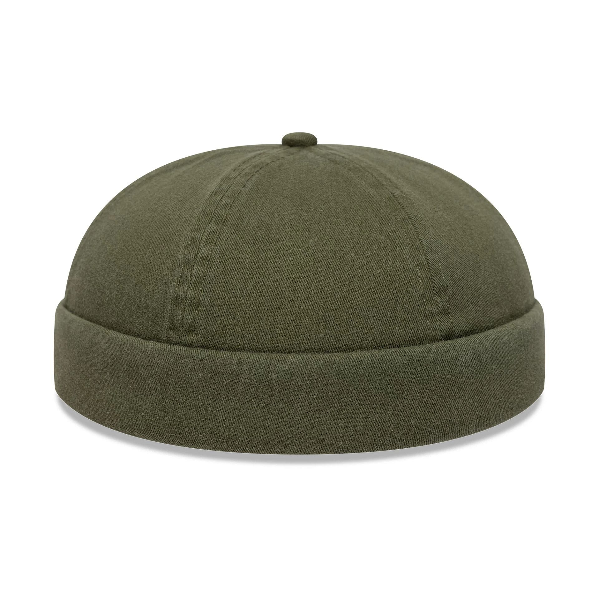 This is a New Era Washed Cotton Green Docker Adjustable Hat 5