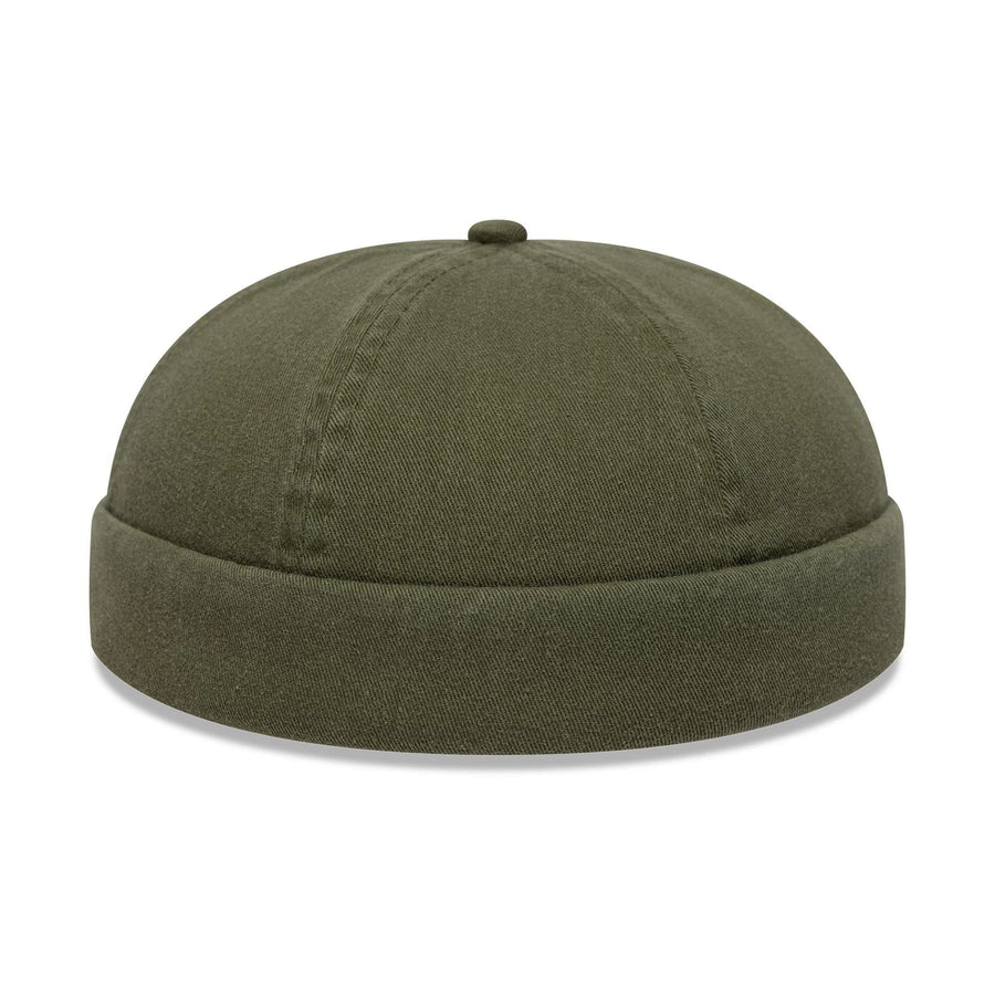 This is a New Era Washed Cotton Green Docker Adjustable Hat 5