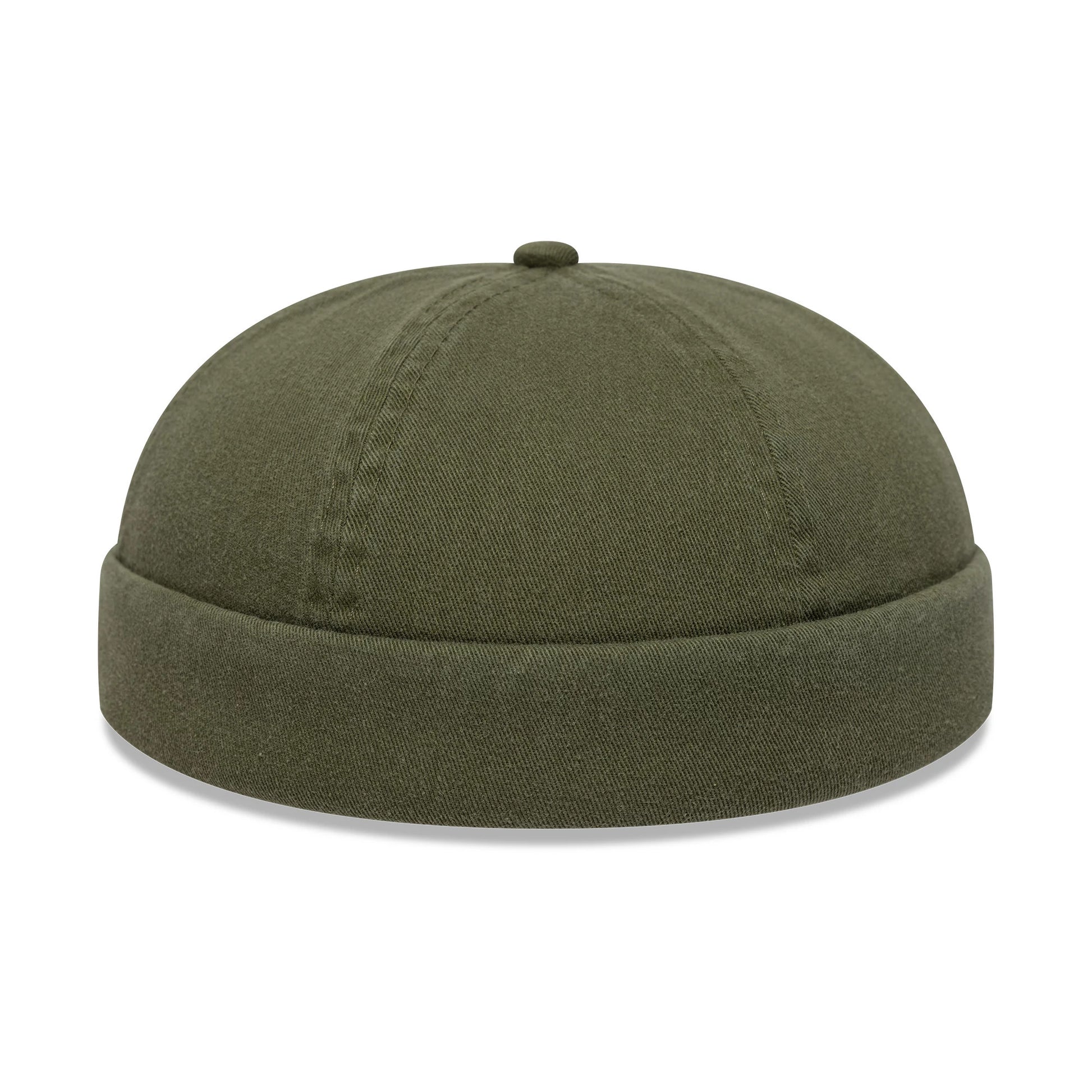 This is a New Era Washed Cotton Green Docker Adjustable Hat 5