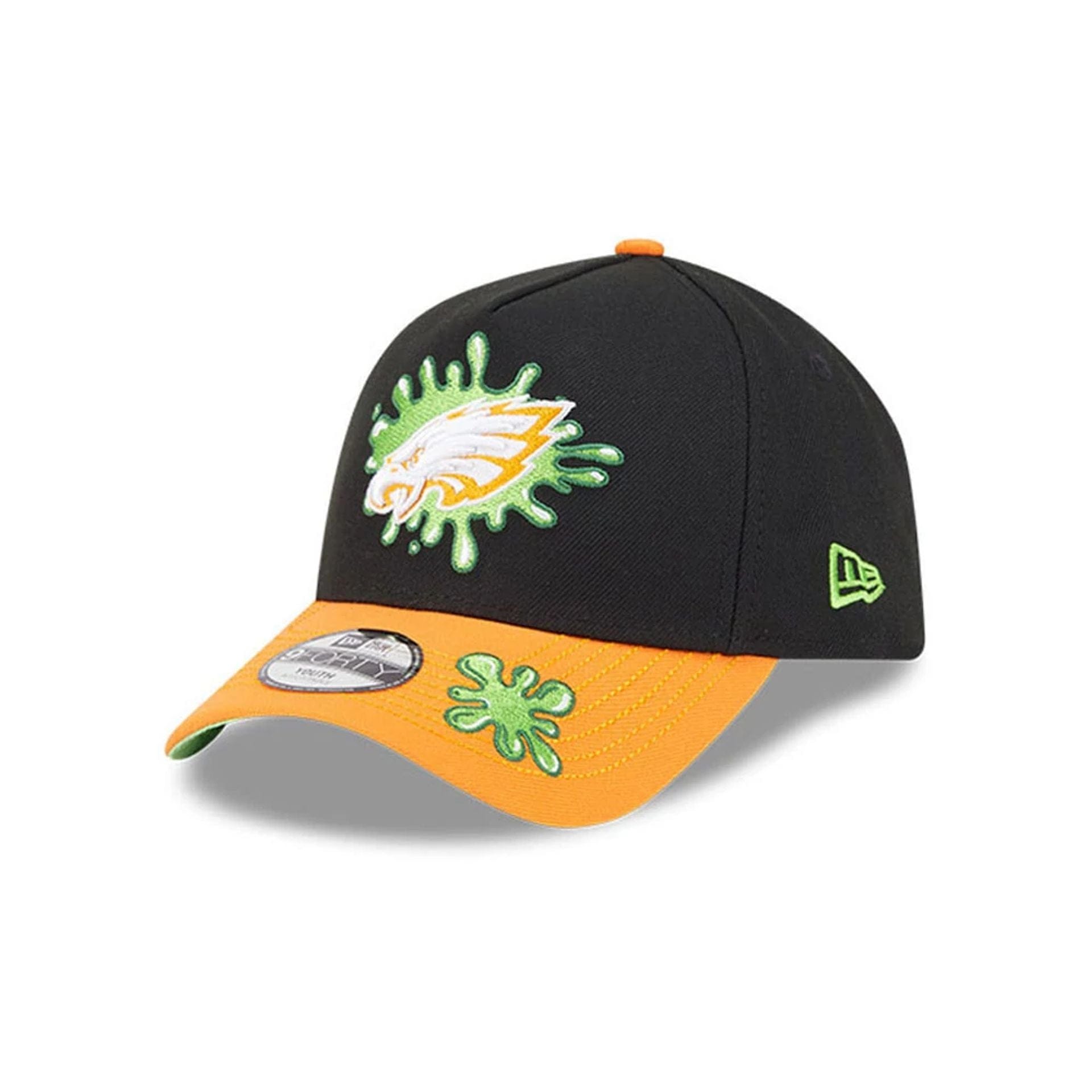 Philadelphia Eagles Youth NFL x Nickelodeon Black 9FORTY A-Frame Cap 1