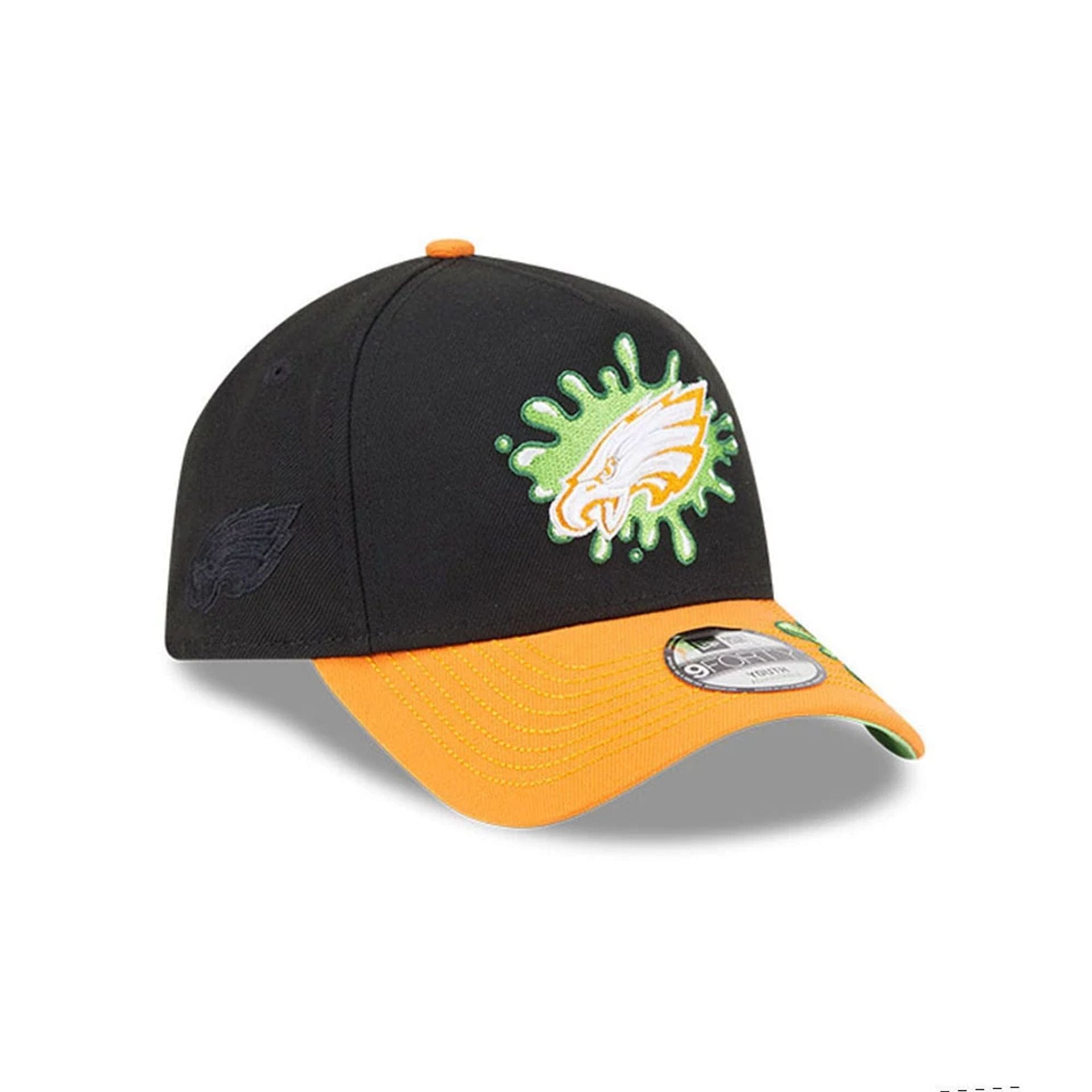 Philadelphia Eagles Youth NFL x Nickelodeon Black 9FORTY A-Frame Cap 4