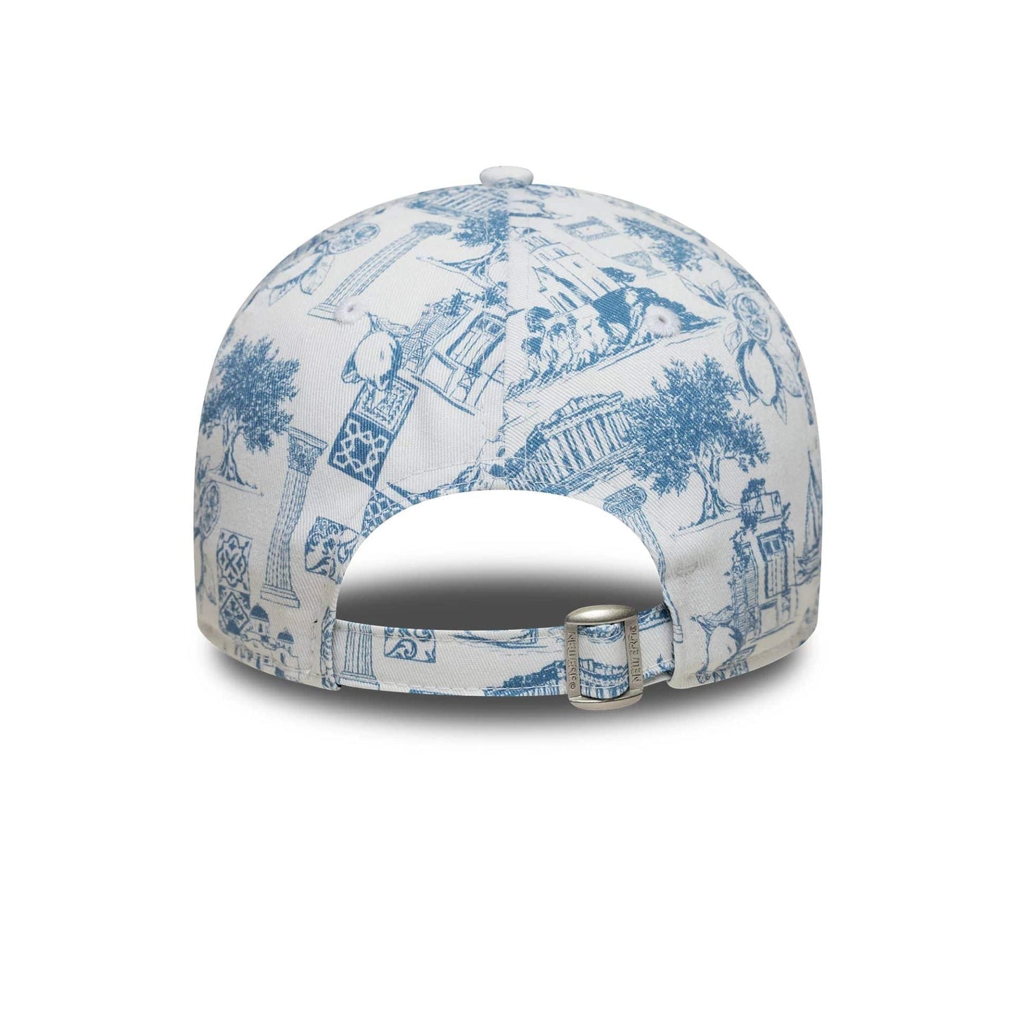 This is a New Era Greek Summer White 9TWENTY Adjustable Cap 7