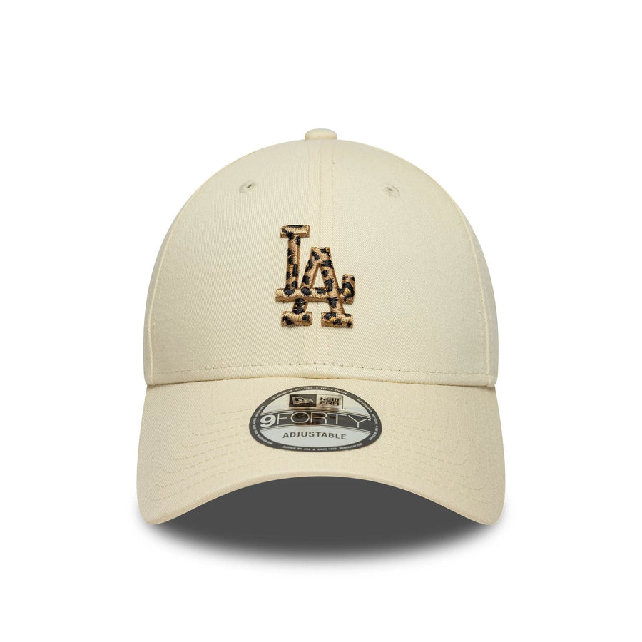 This is a LA Dodgers MLB Animal Infill Light Beige 9FORTY Adjustable Cap 2