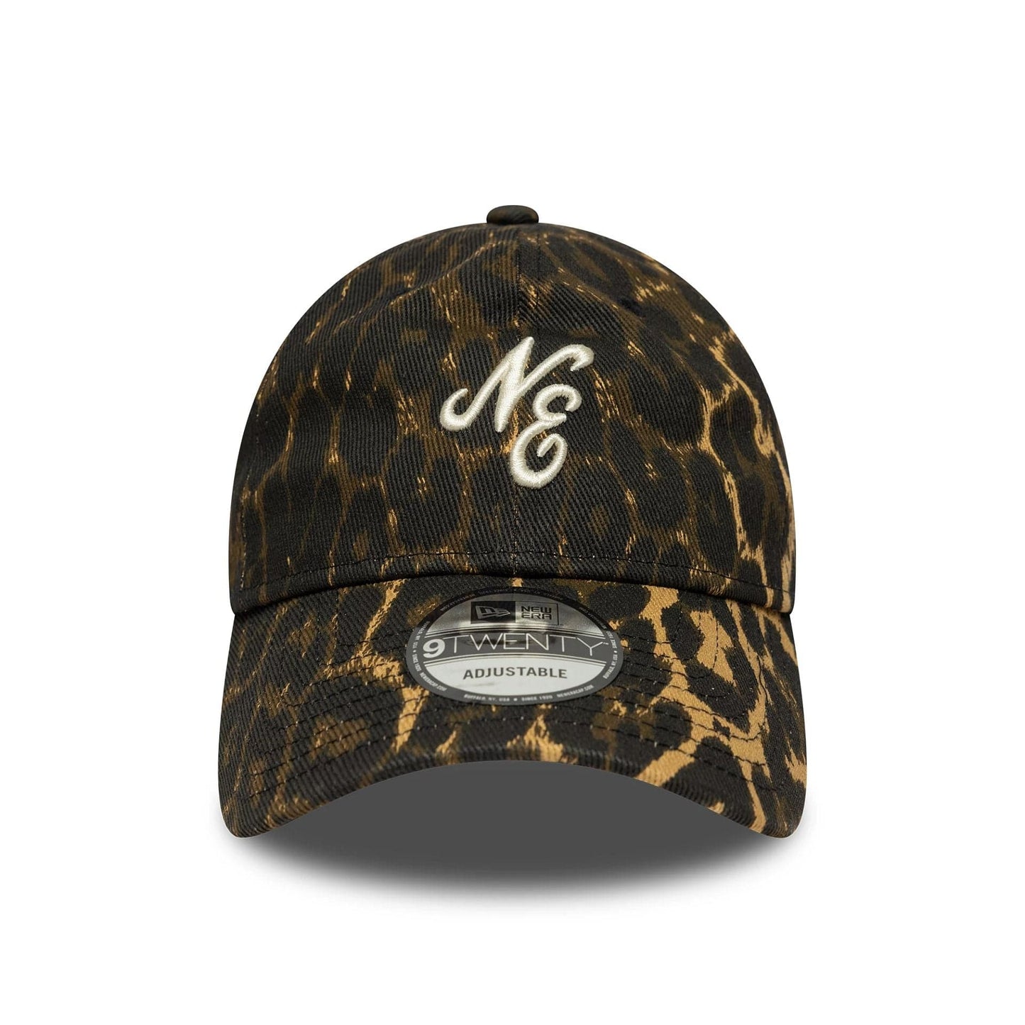 This is a New Era Leopard Black 9TWENTY Adjustable Cap 2