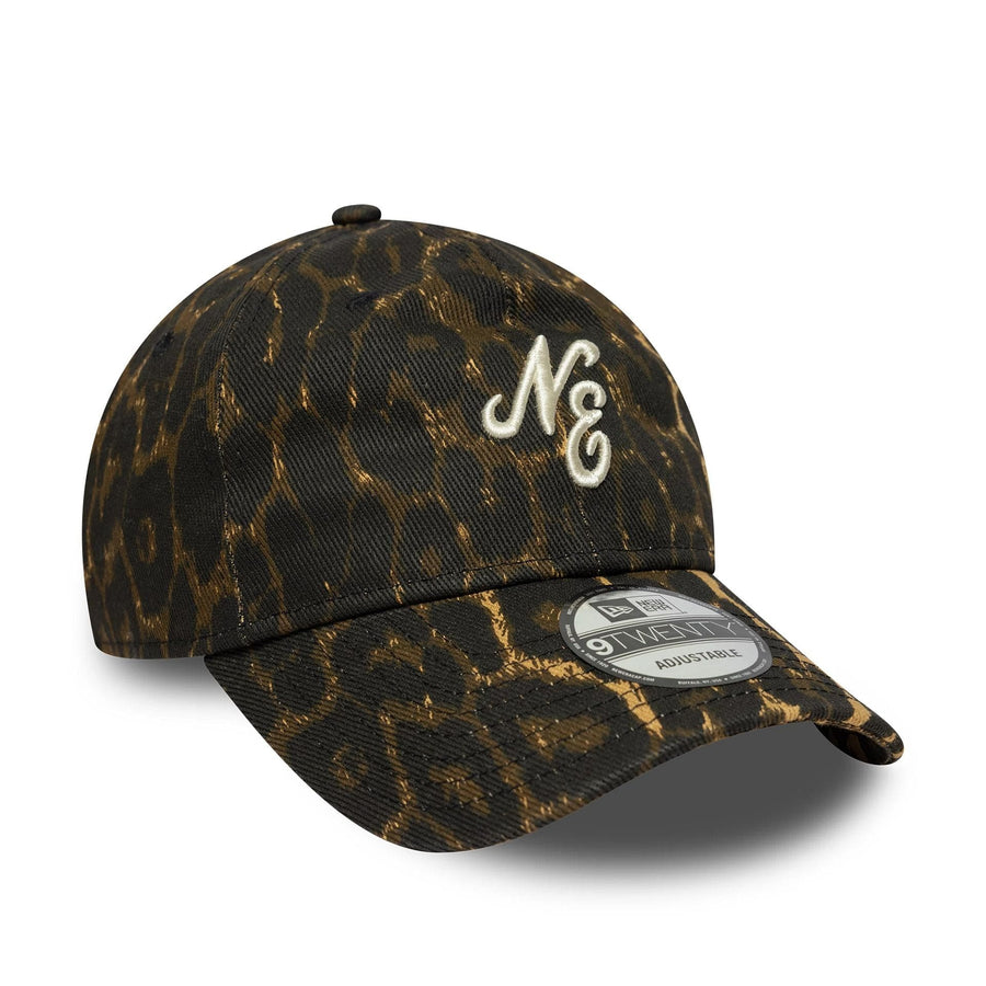 This is a New Era Leopard Black 9TWENTY Adjustable Cap 3