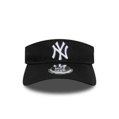 This is a New York Yankees MLB Midi Logo Black Bow Back Visor Cap 3