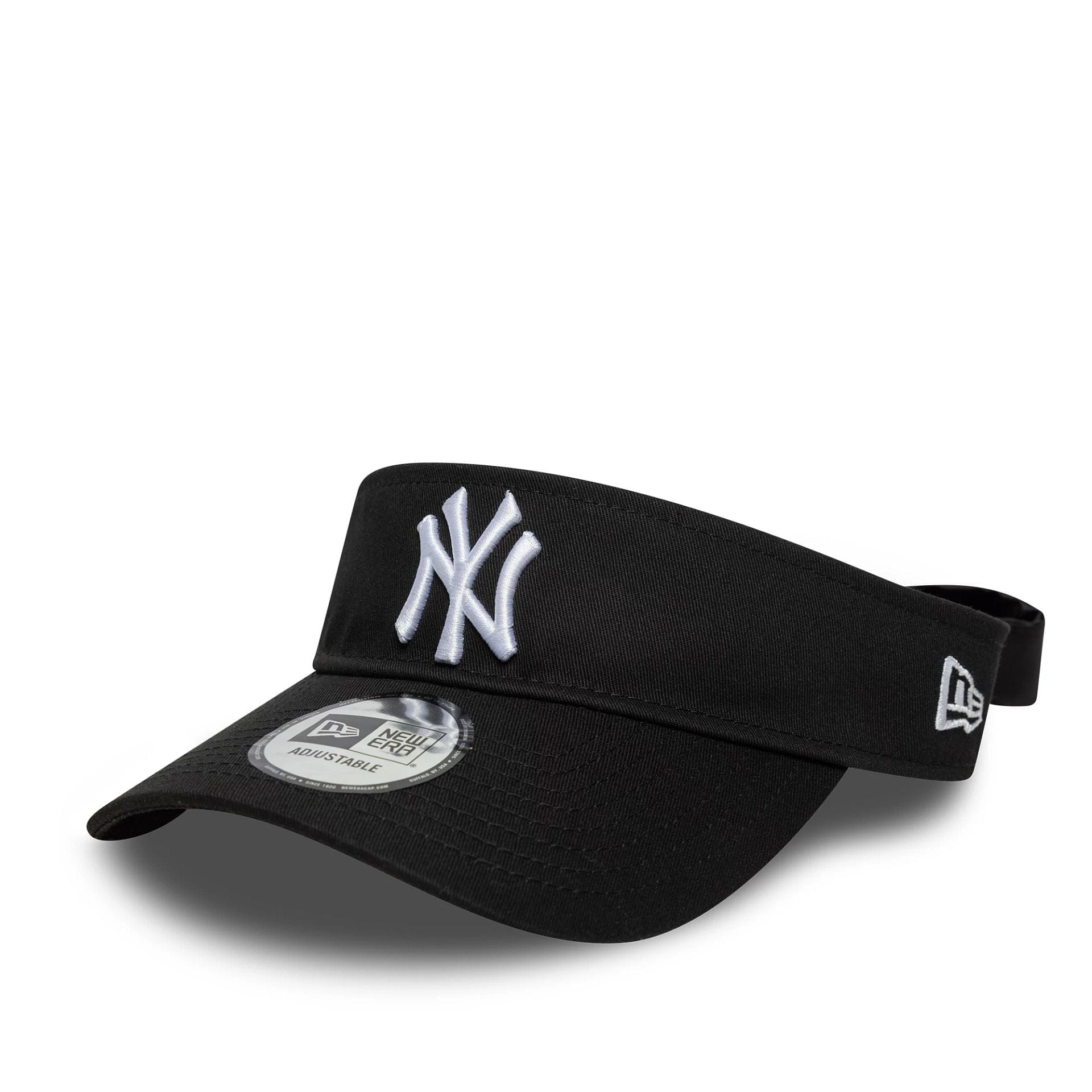 This is a New York Yankees MLB Midi Logo Black Bow Back Visor Cap 1