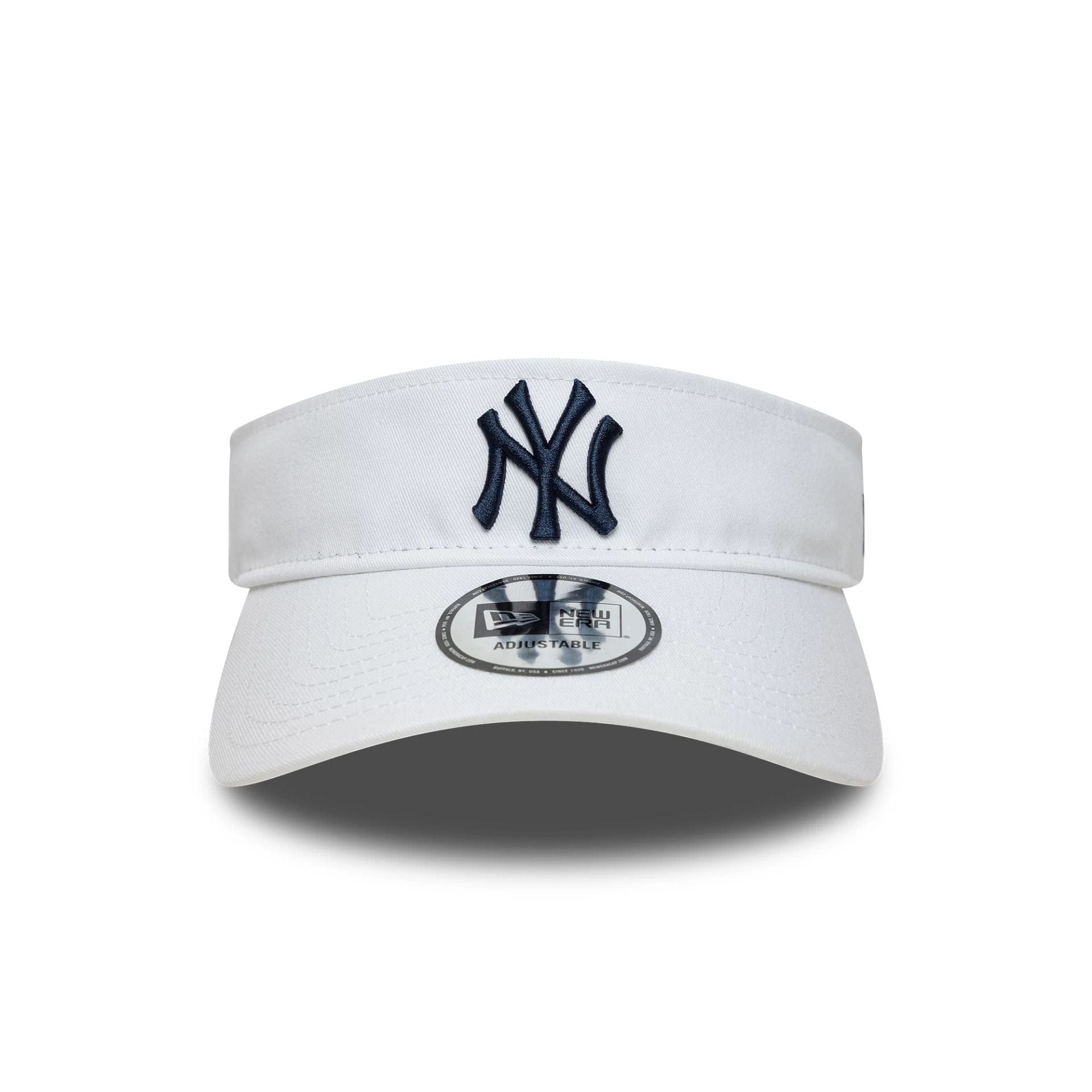 This is a New York Yankees MLB Midi Logo White Bow Back Visor Cap 3