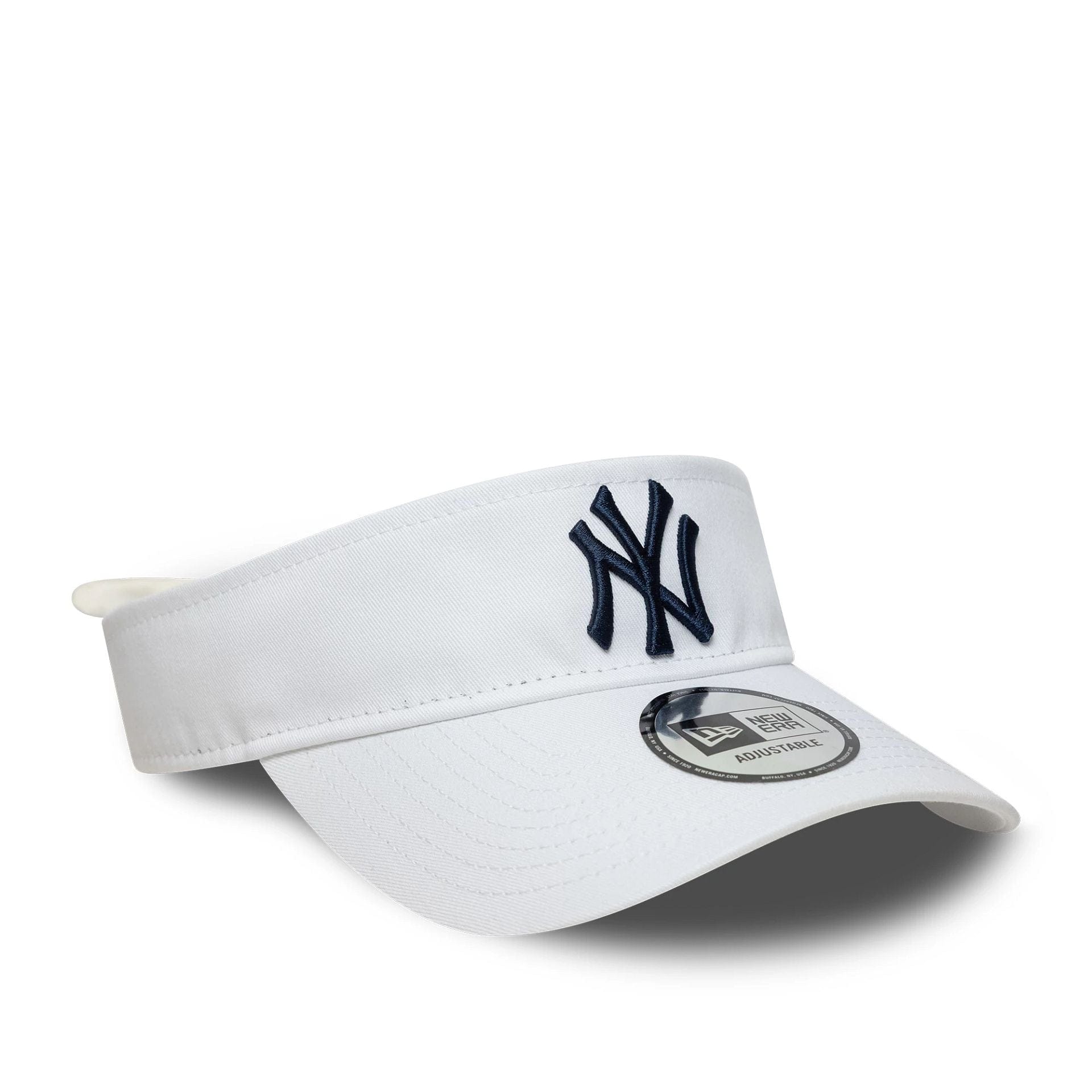 This is a New York Yankees MLB Midi Logo White Bow Back Visor Cap 4