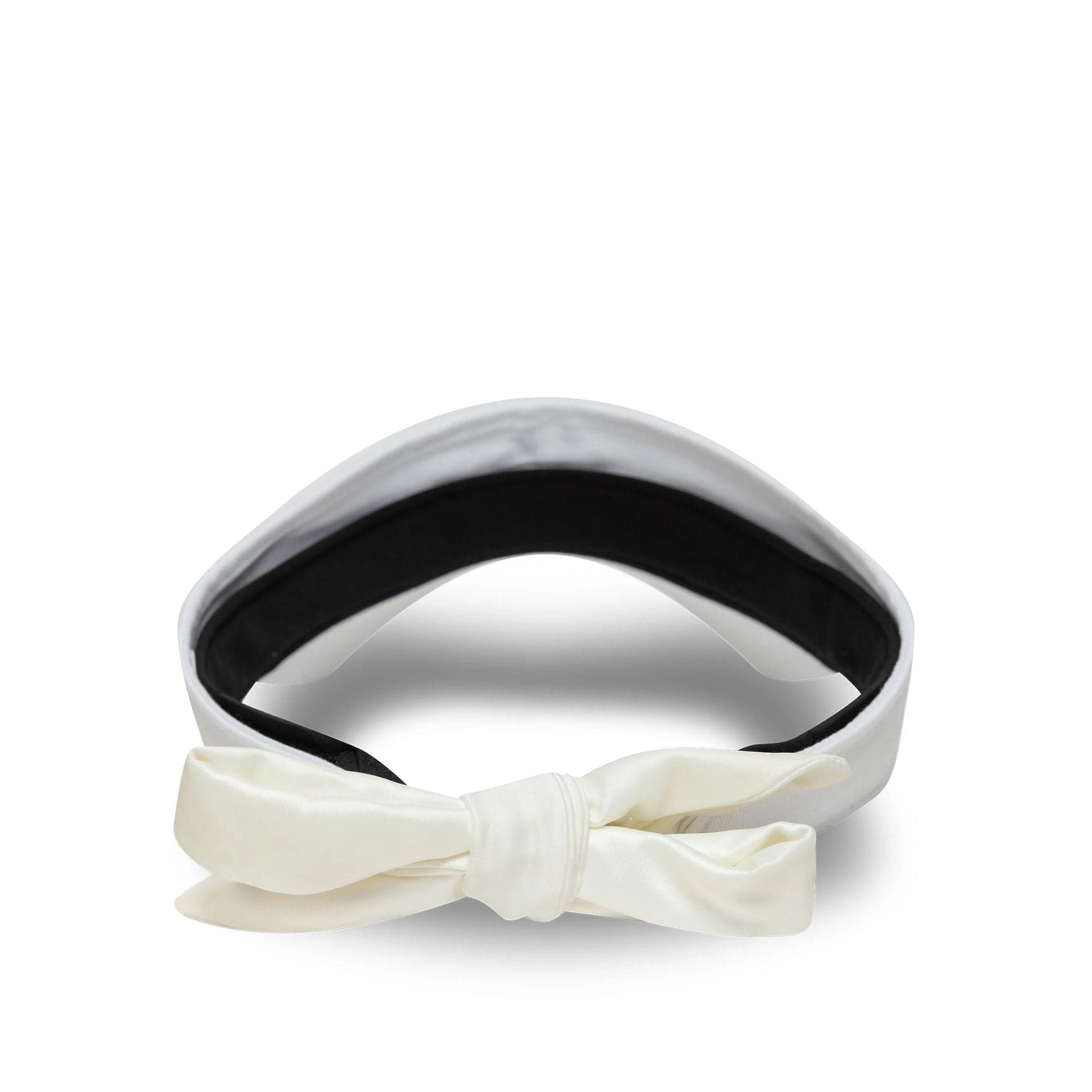 This is a New York Yankees MLB Midi Logo White Bow Back Visor Cap 2