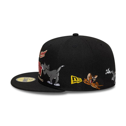 This is a Tom & Jerry Warner Brothers 85th Anniversary Black 59FIFTY Fitted Cap 6
