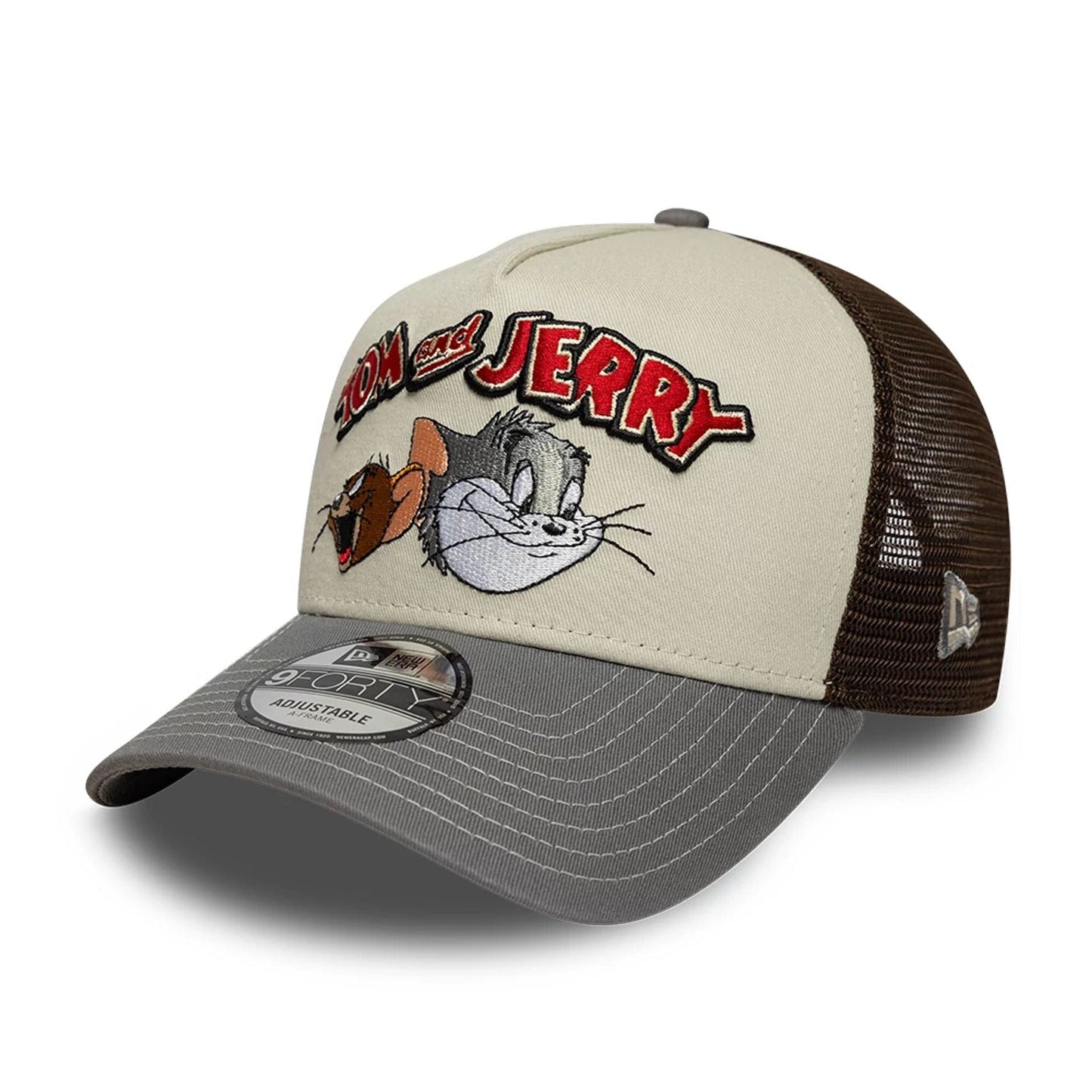 This is a Tom & Jerry Dark Grey 9FORTY A-Frame Trucker Adjustable Cap 1
