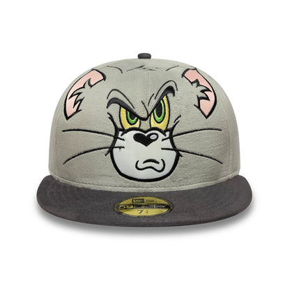 This is a Tom & Jerry Warner Brothers Face Grey 59FIFTY Fitted Cap 2