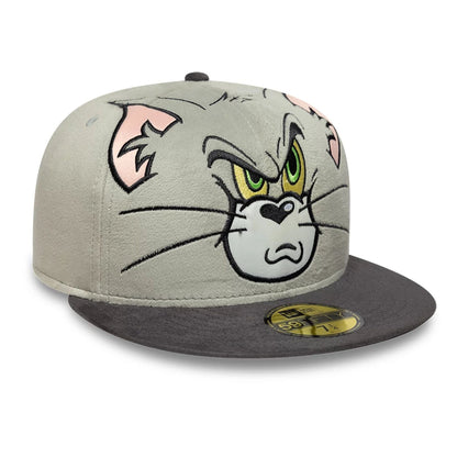 This is a Tom & Jerry Warner Brothers Face Grey 59FIFTY Fitted Cap 3