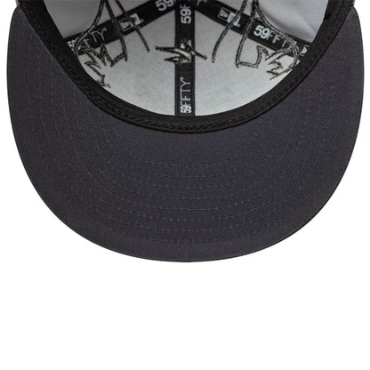 This is a Tom & Jerry Warner Brothers Face Grey 59FIFTY Fitted Cap 7