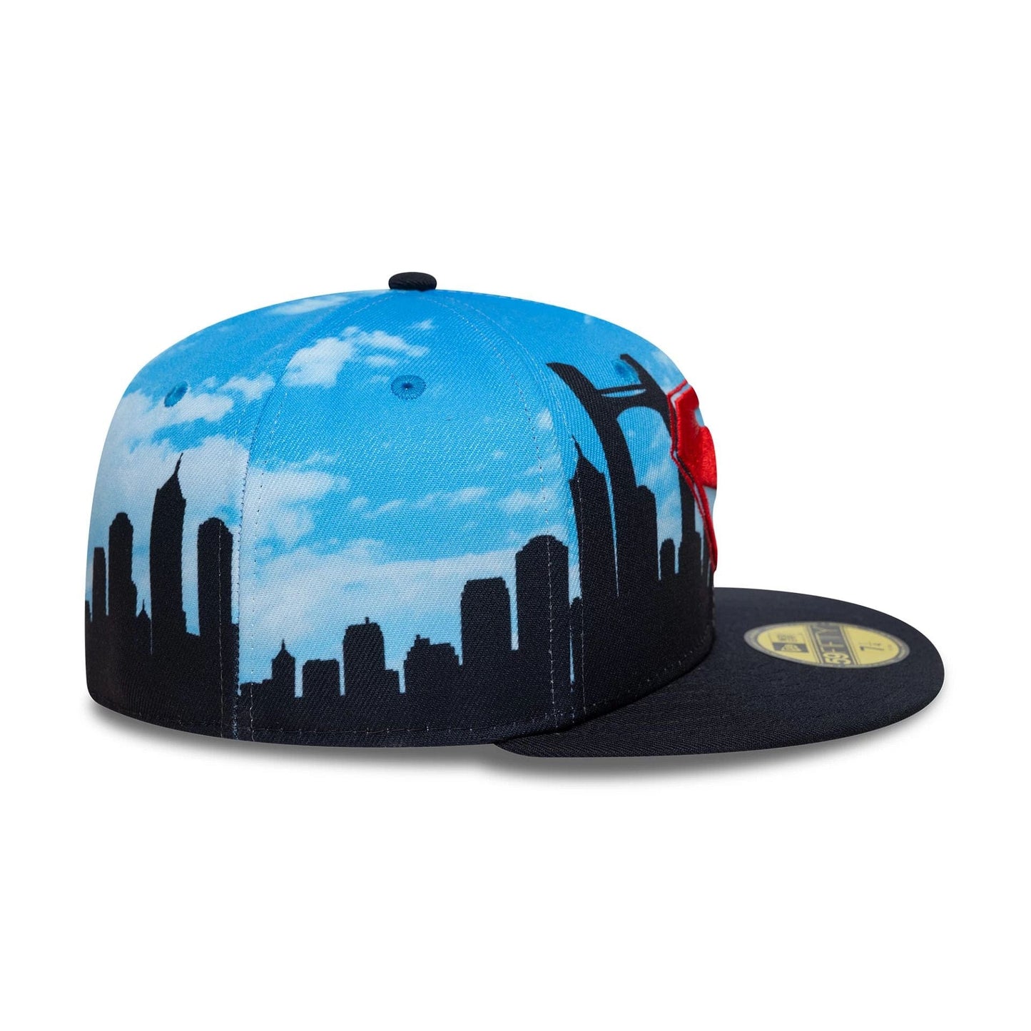 This is a Superman Skyline Pastel Blue 59FIFTY Fitted Cap 4
