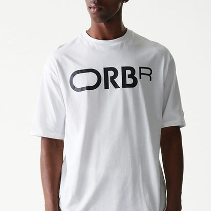 The Male model is wearing Red Bull Racing Profile White Oversized T-Shirt 3