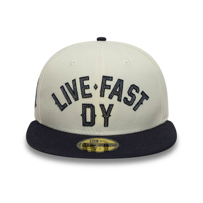 This is a LFDY x New Era Wordmark Open Cream 59FIFTY Fitted Cap 3