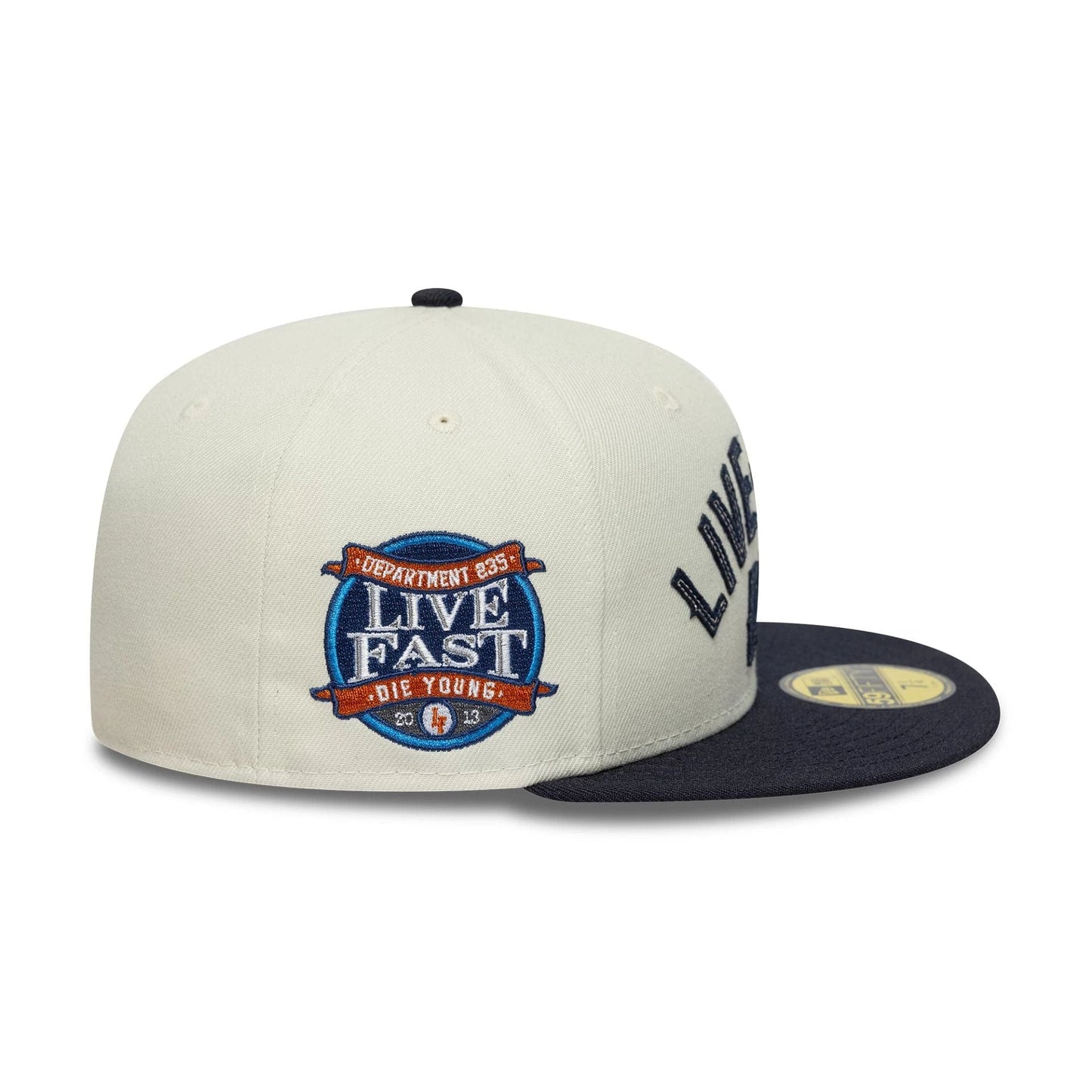 This is a LFDY x New Era Wordmark Open Cream 59FIFTY Fitted Cap 6